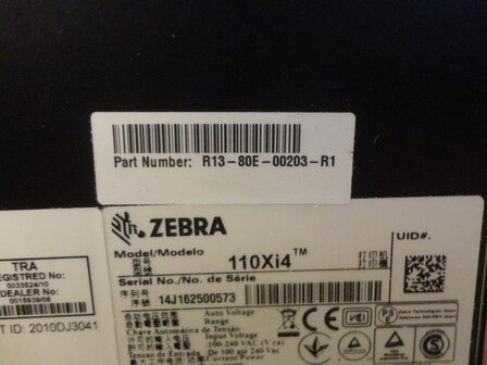 Zebra R110Xi4 - RFID - 300dpi Thermische Barcode Label Printer USB + Netwerk